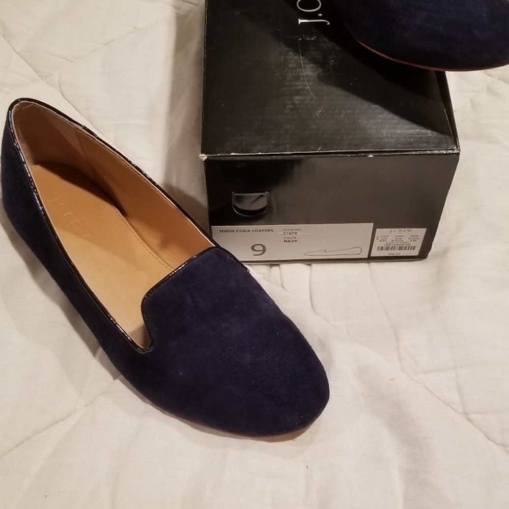 Jcrew Darby navy blue loafers